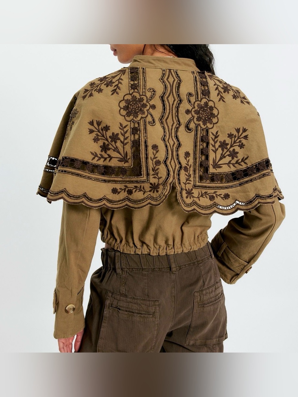 Free People Bali Hideaway Cutout Jacket